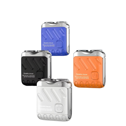 Afeitadora eléctrica Mini Afeitadora eléctrica portátil impermeable tipo c recargable de viaje maquinilla de afeitar rotativa recortadora de barba  hombres