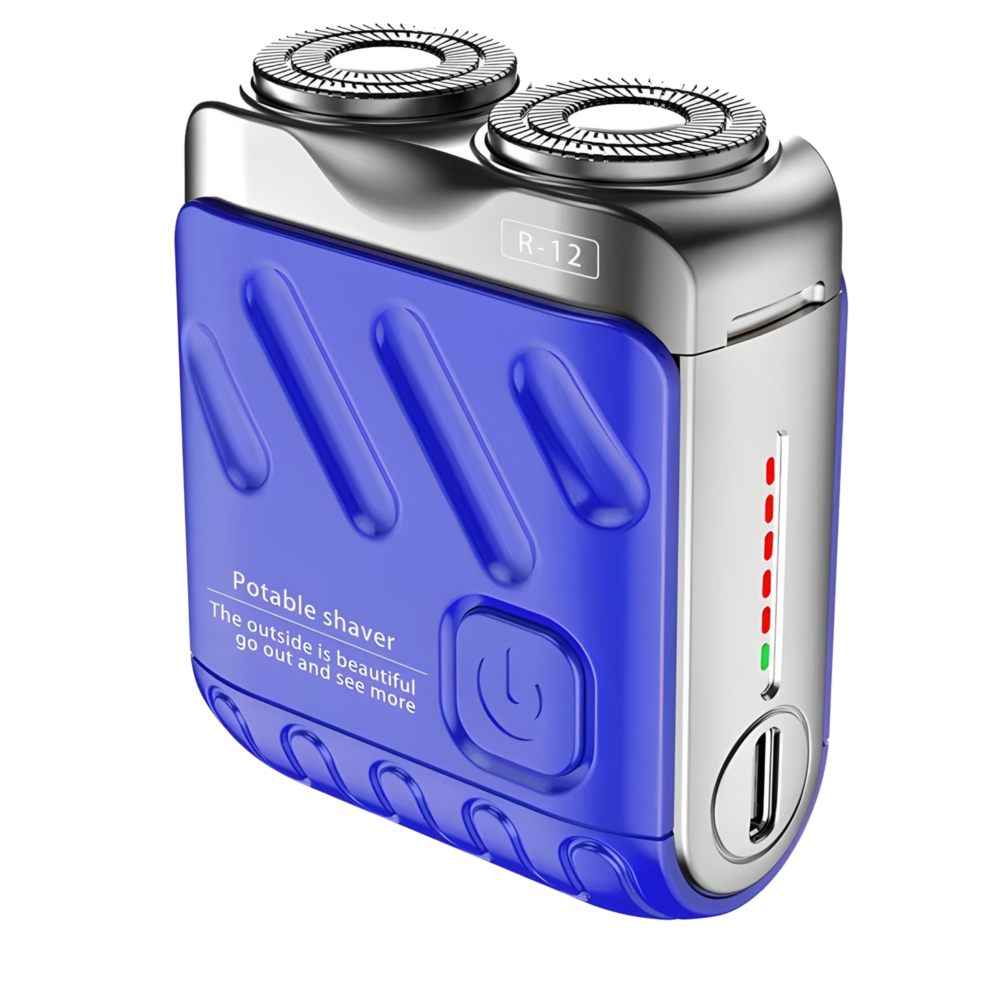 Afeitadora eléctrica Mini Afeitadora eléctrica portátil impermeable tipo c recargable de viaje maquinilla de afeitar rotativa recortadora de barba  hombres